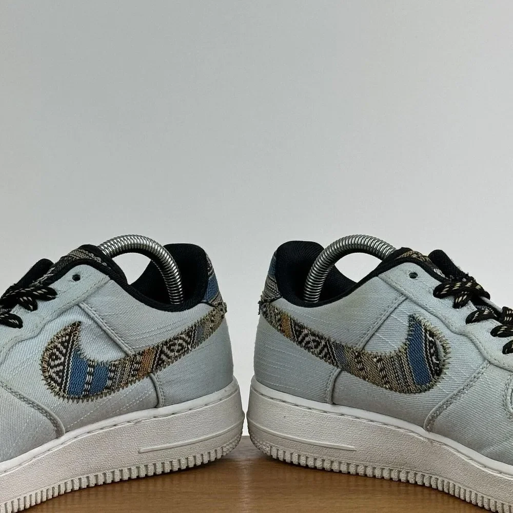 Mens Nike Air Force 1 Low '07 LV8 Light Armory Blue Sneakers Shoes Size 8.5 D‎